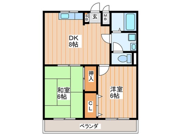 コンフェリア秦の物件間取画像